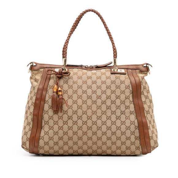 Pre-Loved Gucci GG Canvas Bella Satchel - Picture 1 of 12